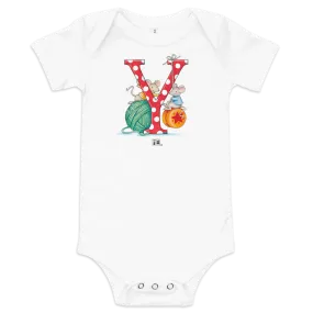 A Merry Little Christmas Letter Y Infant Bodysuit