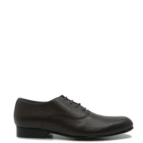 Atlanta Mocassin Brown Pebbled Dress Shoe