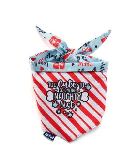 Bandanna Pet Too Cute To Be Naughty Christmas 413768