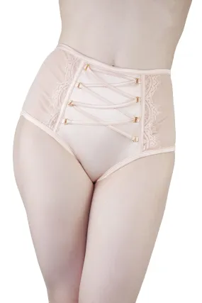 Bernadette Peach Corset Front High Waist Brief