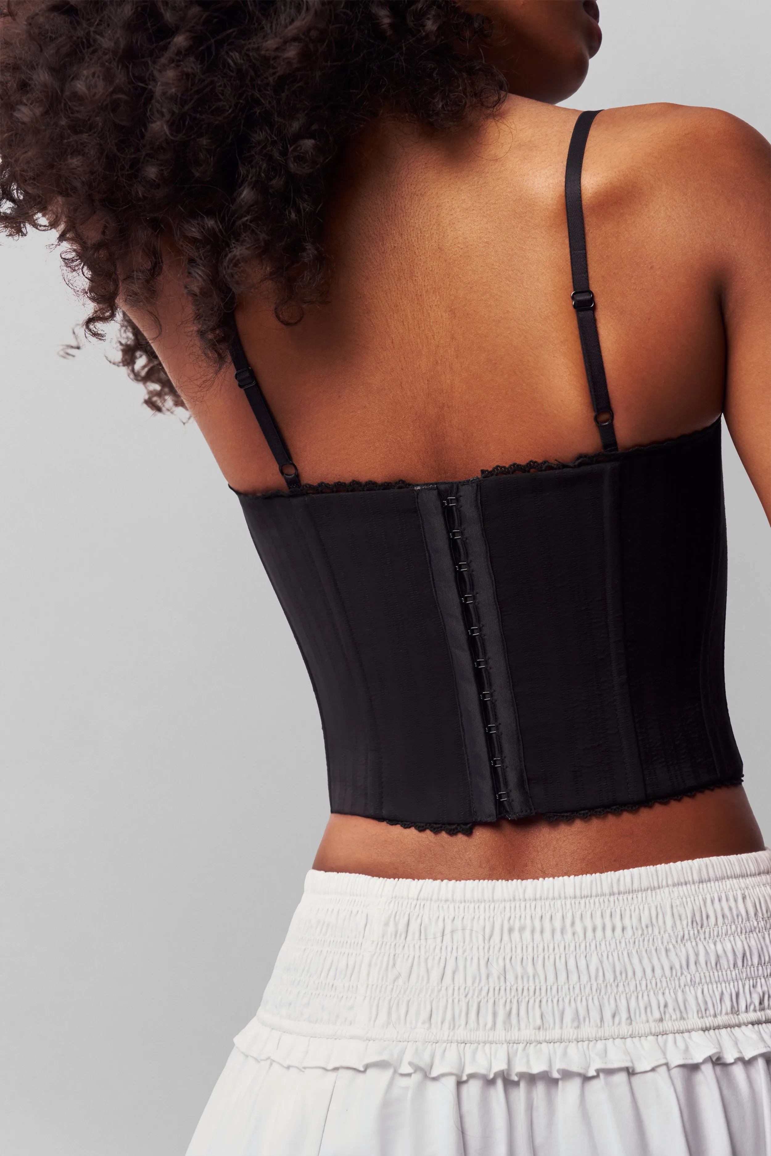 Cotton Scallop Corset