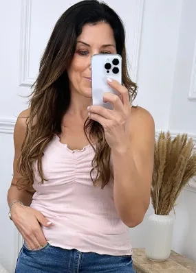 Ines Rose Ribbed Top