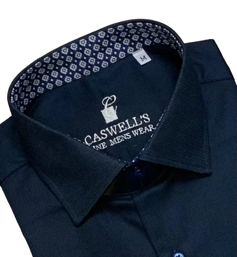 Made in Italy Long Sleeve Shirt, Navy