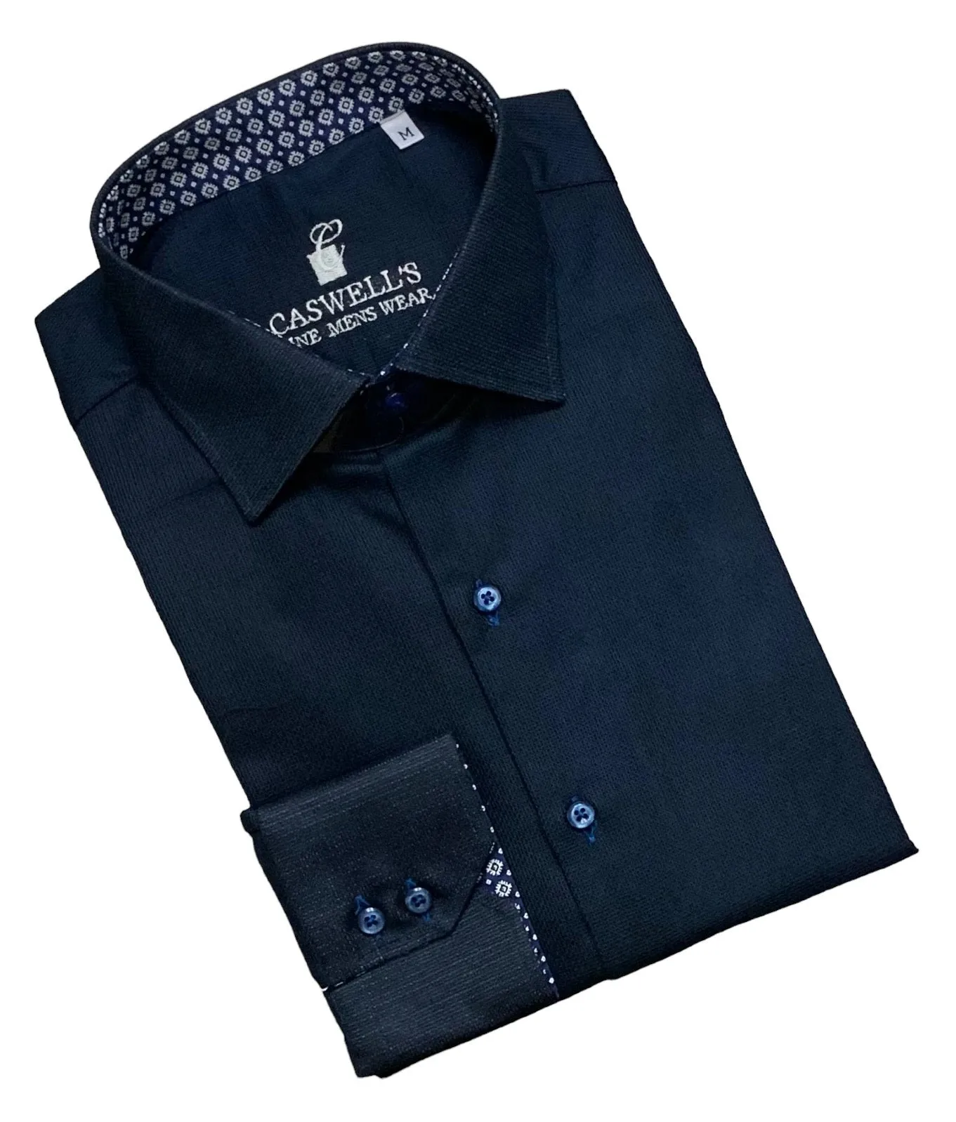 Made in Italy Long Sleeve Shirt, Navy