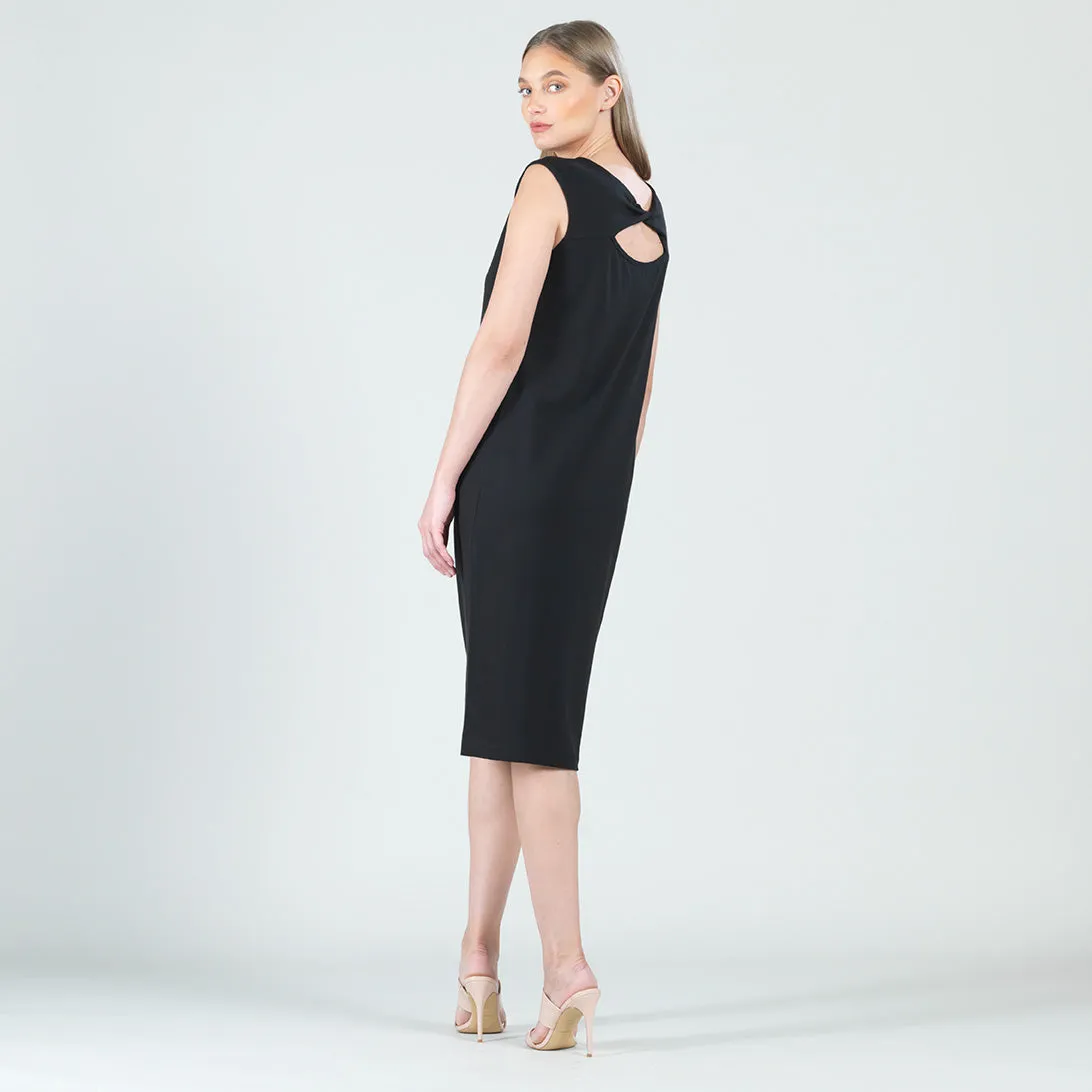 Modal Cotton - Reversible Cut Out Midi Dress - Black - Final Sale!