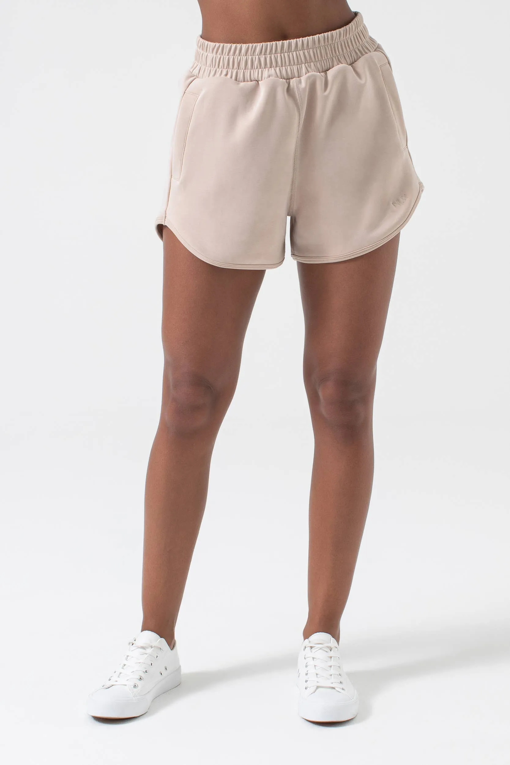 NUX Active Women's Sleek Fabric Shorts - Sand Tan